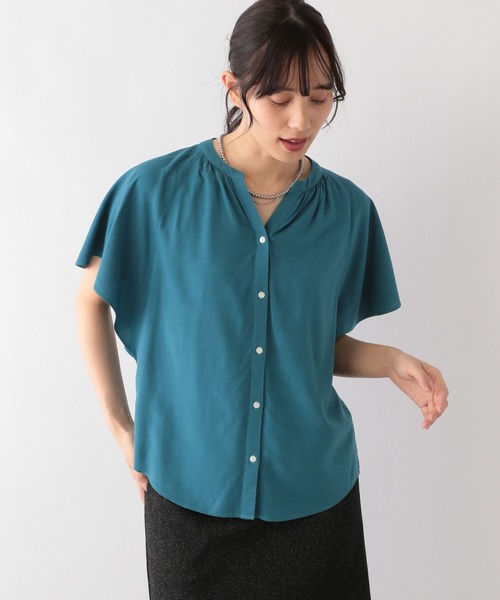 「GLOBAL WORK」 半袖ブラウス LARGE オフホワイト レディース_画像7