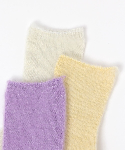 靴下 クルーラメシャギーソックス / 581253 レディース | LAKOLE | 05