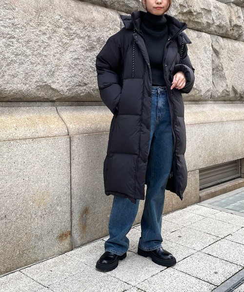 CANAL JEAN（キャナルジーン） ダウンコート 2 ブラック レディース