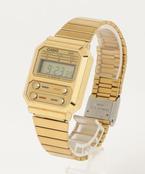CASIO デジタル腕時計 ゴールド CASIO（カシオ） デジタル腕時計 - ゴールド レディース : ZOZOTOWN