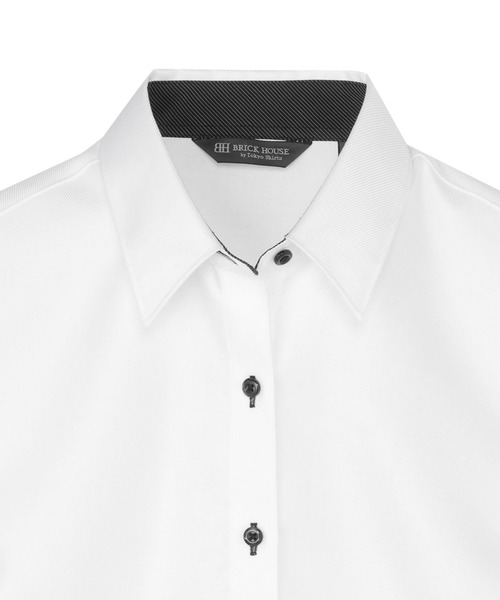 フォーマル ブラウス シャツ 形態安定ノンアイロン レギュラー 長袖ビジネスワイシャツ レディース | BRICK HOUSE by TOKYO SHIRT | 03
