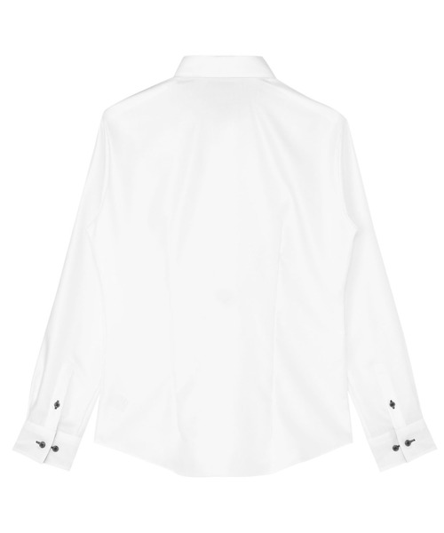 フォーマル ブラウス シャツ 形態安定ノンアイロン レギュラー 長袖ビジネスワイシャツ レディース | BRICK HOUSE by TOKYO SHIRT | 02