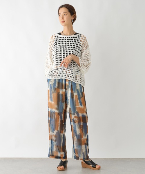 「LEPSIM」 半袖ニット FREE アイボリー レディース_画像4