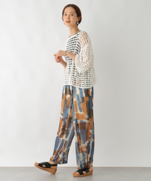 「LEPSIM」 半袖ニット FREE アイボリー レディース_画像6