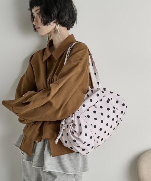 THE Yon ボストンバッグ ドットプリントミニボストンバッグ レディース