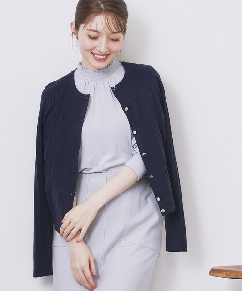 index tシャツ シャーリングデザイントップス「洗濯機OK/吸湿発熱