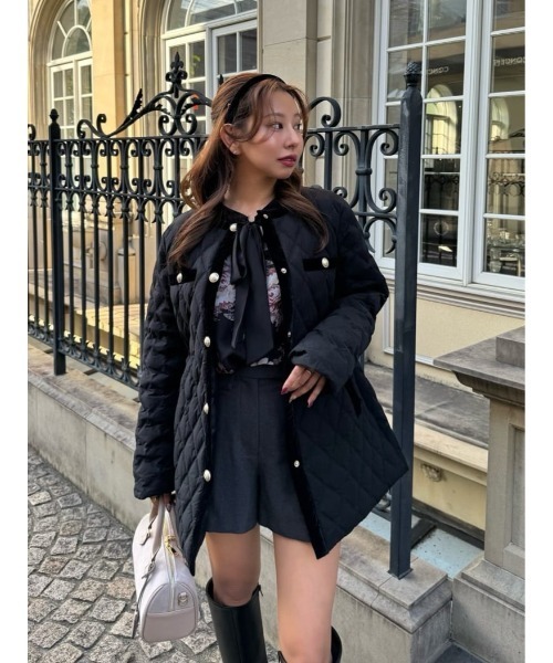 Her lip to ブラウス シャツ Isaline Bow-Tie Floral Blouse