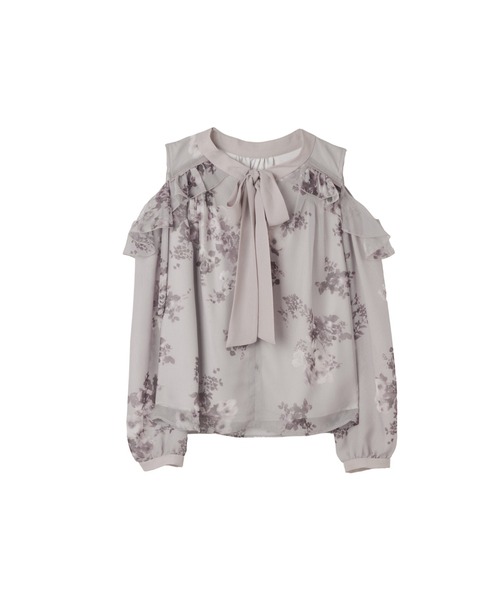Her lip to ブラウス シャツ Isaline Bow-Tie Floral Blouse