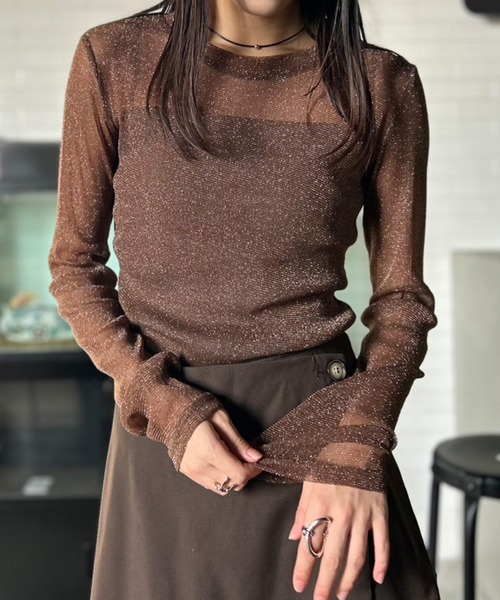 Kotoe（コトエ） tシャツ 「全8色」 ラメシアートップス クルーネック