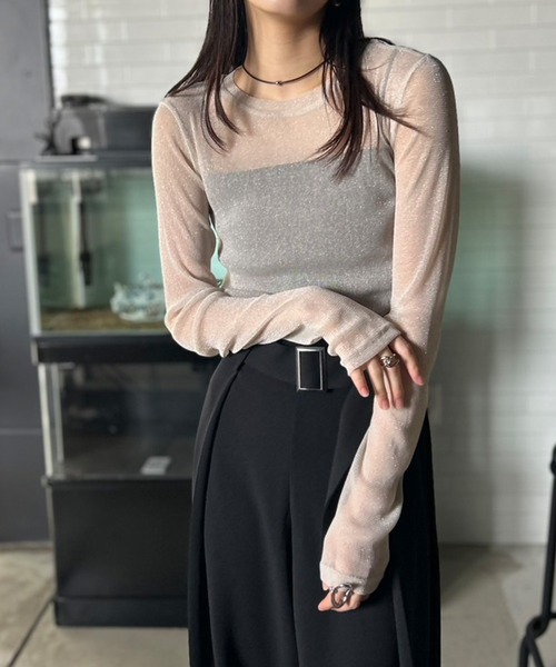 Kotoe（コトエ） tシャツ 「全8色」 ラメシアートップス クルーネック