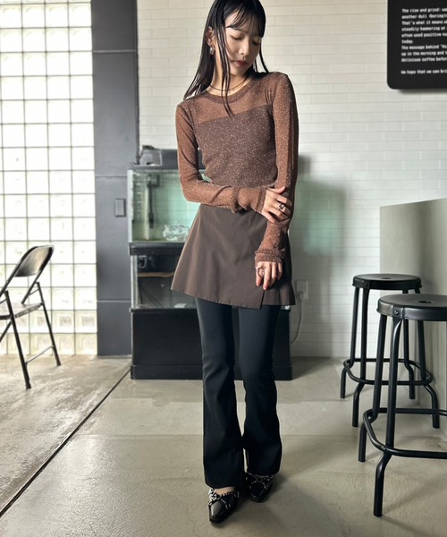 Kotoe（コトエ） tシャツ 「全8色」 ラメシアートップス クルーネック