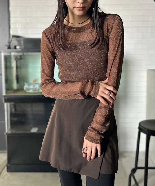 Kotoe（コトエ） tシャツ 「全8色」 ラメシアートップス クルーネック