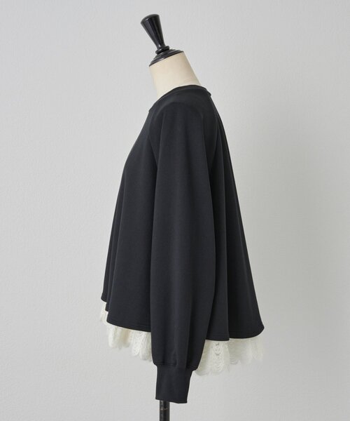 BEARDSLEY tシャツ 裾タムレースカットソー レディース : ZOZOTOWN