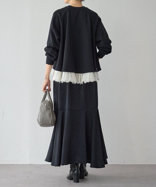 BEARDSLEY（ビアズリー） tシャツ 裾タムレースカットソー レディース