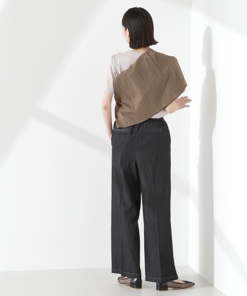 ぬー出品 NANO universe 「NANO universe」 イージーパンツ FREE ネイビー