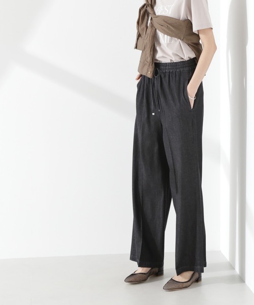 NANO universe 「NANO universe」 イージーパンツ FREE ネイビー