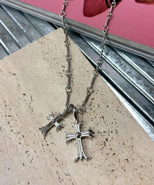 ネックレス 「456715」クロスモチーフチェーンネックレス（RZ