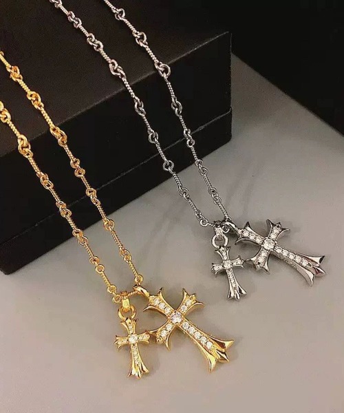 ネックレス 「456715」クロスモチーフチェーンネックレス（RZ