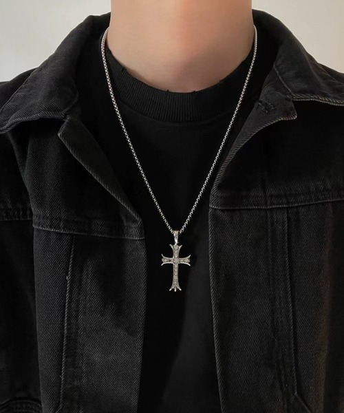 ネックレス 「456715」クロスモチーフチェーンネックレス（RZ