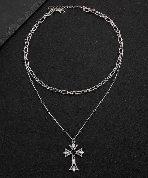 ネックレス 「456715」クロスモチーフチェーンネックレス（RZ