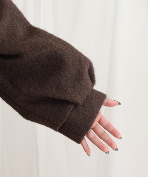 OMNES（オムネス） ピーコート pコート ニットシャギー ミドルコート