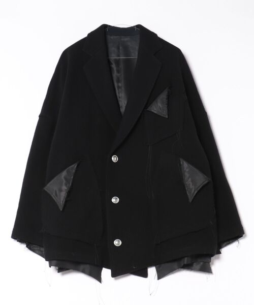 コート ジャケット 「sulvam/サルバム」ショートブロークンコート メンズの画像