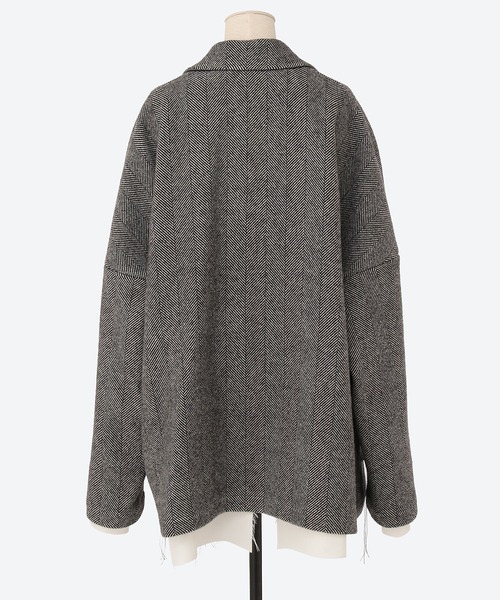 コート ジャケット 「sulvam/サルバム」ショートブロークンコート メンズの画像