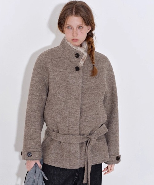 FANO studios ノーカラー　ファージャケット　コート Fano Studios その他アウターのファッション通販ページ-chuclla,FANO