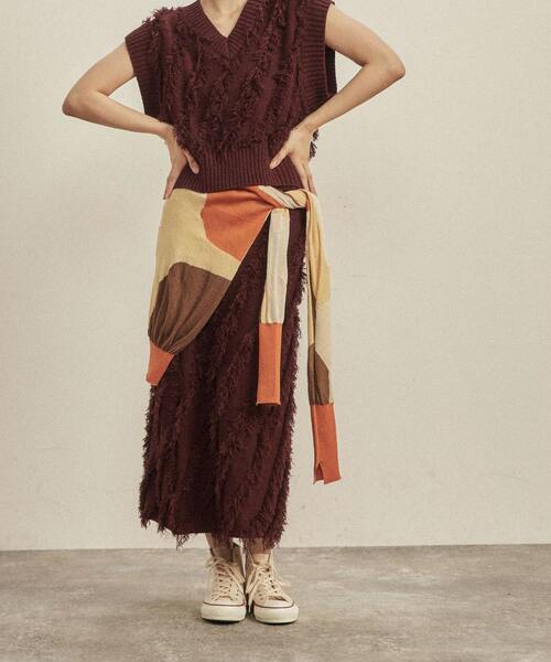 「CONVERSE TOKYO」 スカート FREE ブラック レディース_画像3