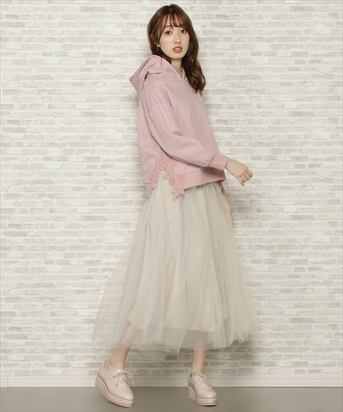 「WILLSELECTION」 プルオーバーパーカー MEDIUM ホワイト レディース_画像2