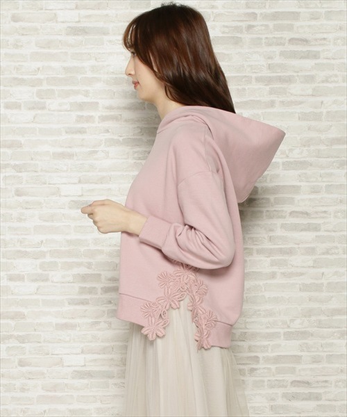 「WILLSELECTION」 プルオーバーパーカー MEDIUM ホワイト レディース_画像4