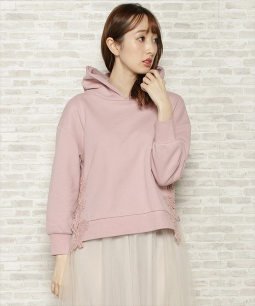 「WILLSELECTION」 プルオーバーパーカー MEDIUM ホワイト レディース_画像5