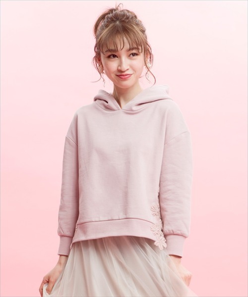 「WILLSELECTION」 プルオーバーパーカー MEDIUM ホワイト レディース_画像8