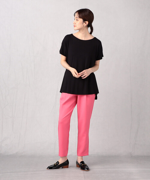 「Comme ca Mature」 イージーパンツ M ピンク レディース_画像4