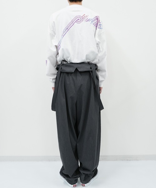 「.ENDRECHERI.」 オーバーオール FREE チャコールグレー メンズ_画像3