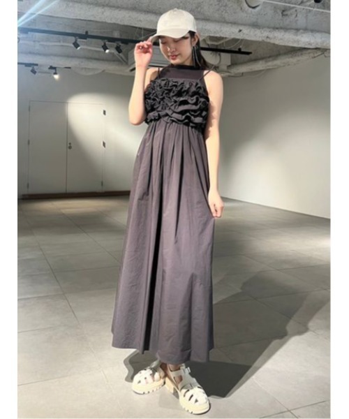 SNIDEL（スナイデル） キャミソールワンピース 00 ベージュ レディース