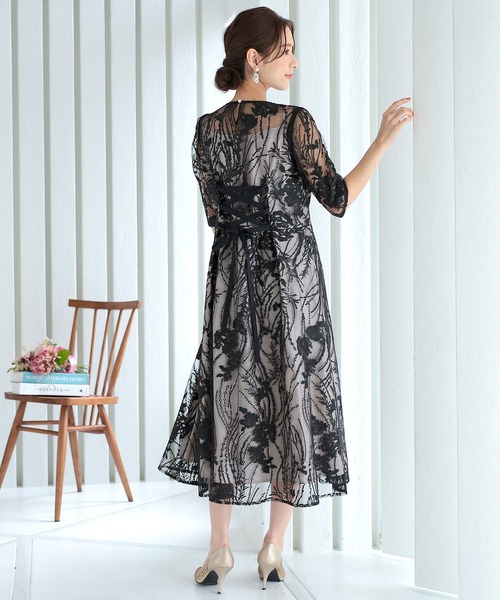 「haremode」 半袖ワンピース M グリーン レディース_画像3