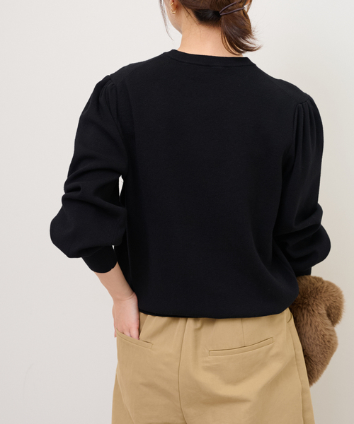 72（レディースニット、セーター）（色：ブラック系）｜トップス