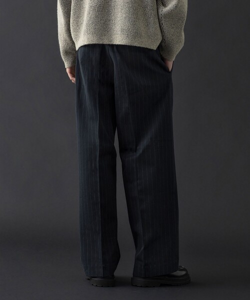 Dickies（ディッキーズ） チノパン × monkey time」ストライプ バギー