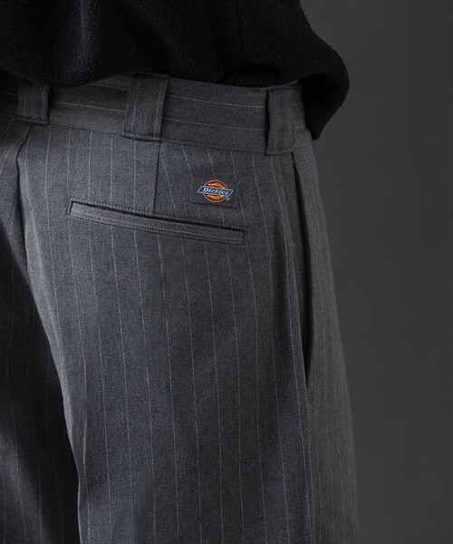 Dickies（ディッキーズ） チノパン × monkey time」ストライプ バギー