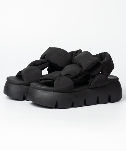 「STEVE MADDEN」 フラットサンダル 24.0cm シルバー レディース_画像2