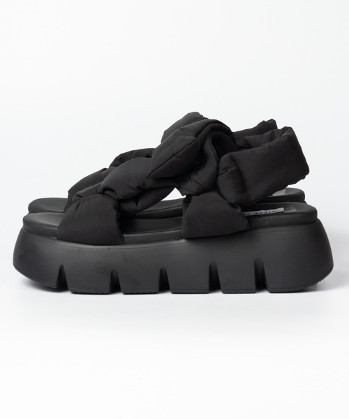 「STEVE MADDEN」 フラットサンダル 24.0cm シルバー レディース_画像3