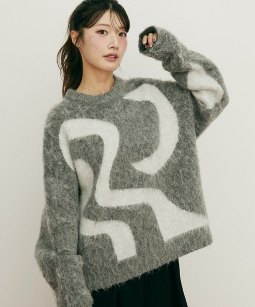 超美品✨マークアンドロナ　可愛いセーター MARK & LONA（マークアンドロナ）の「GRS C pullover（ニット/セーター