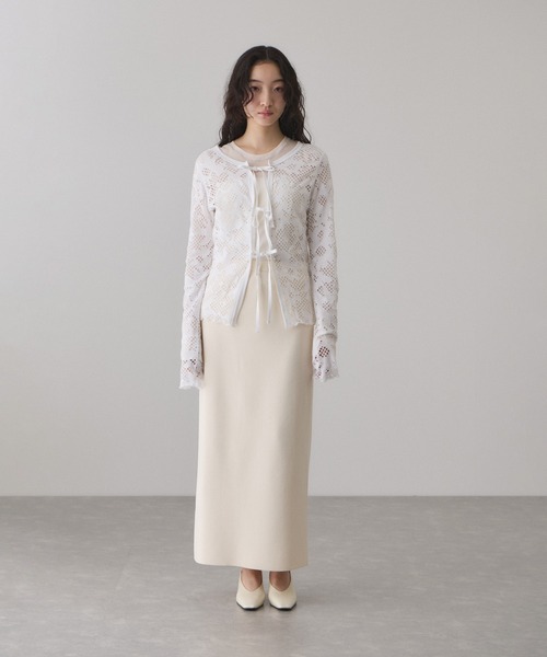 ADAM ET ROPE'（アダムエロペ） tシャツ 2WAYホールジャガードトップス