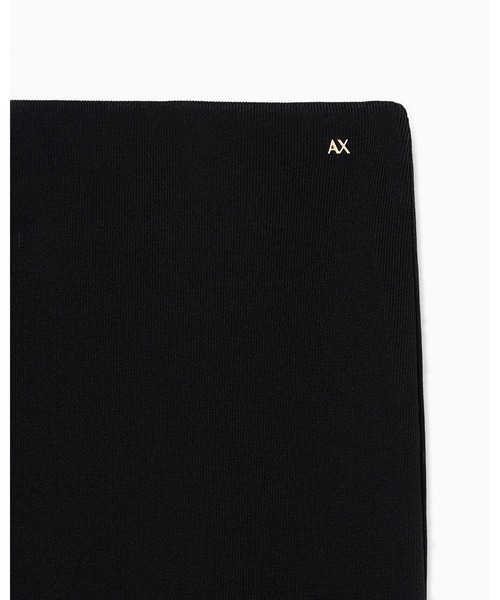 スカート 「A|X アルマーニ エクスチェンジ」AXメタリックロゴ ヘビーリブジャージースカートの画像