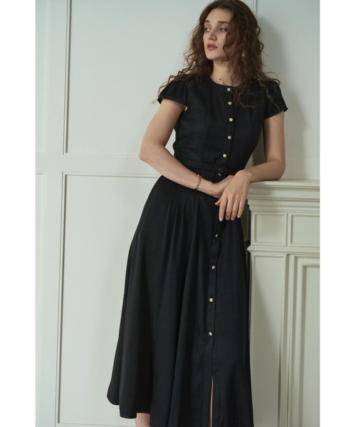 Estella.K ワンピース 半袖 Hazel Denim Dress キャップスリーブデニム