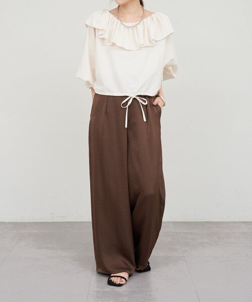 「SHENERY」 長袖ブラウス FREE オフホワイト レディース_画像2