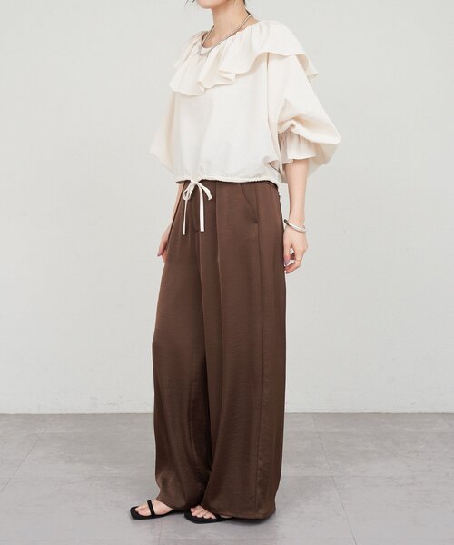 「SHENERY」 長袖ブラウス FREE オフホワイト レディース_画像4