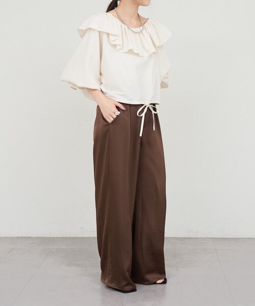 「SHENERY」 長袖ブラウス FREE オフホワイト レディース_画像9