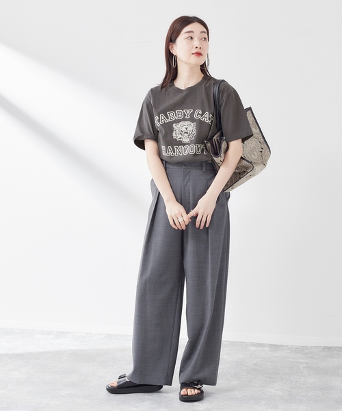 「MIXTA」 半袖Tシャツ MEDIUM ネイビー レディース_画像2